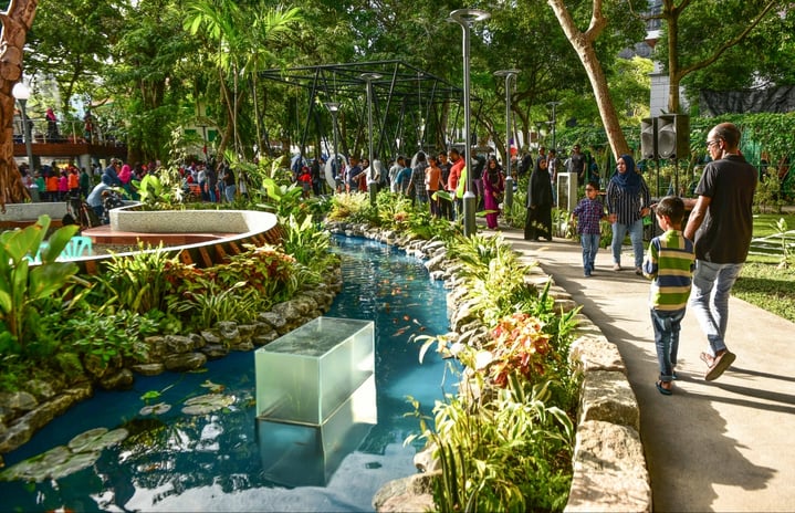 [File] Interior of "Rasrani Bageecha"; the former Sultan Park