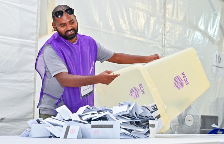 Majilis Election 2024: Hiriya school-- Photo: Nishaan ali / mihaaru